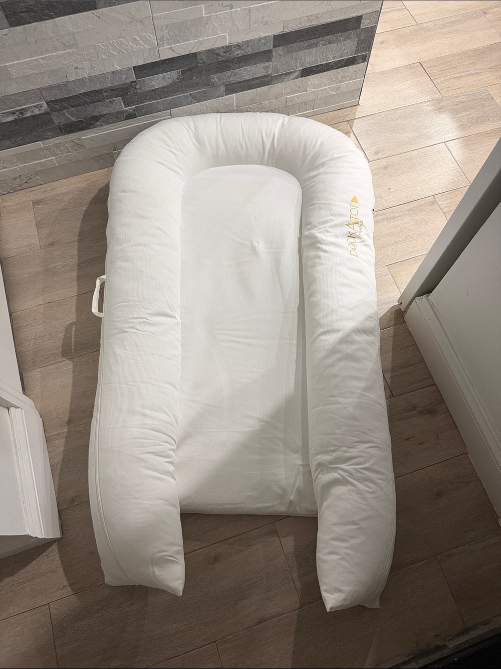 Dreamy White Infant Lounger by DockATot
